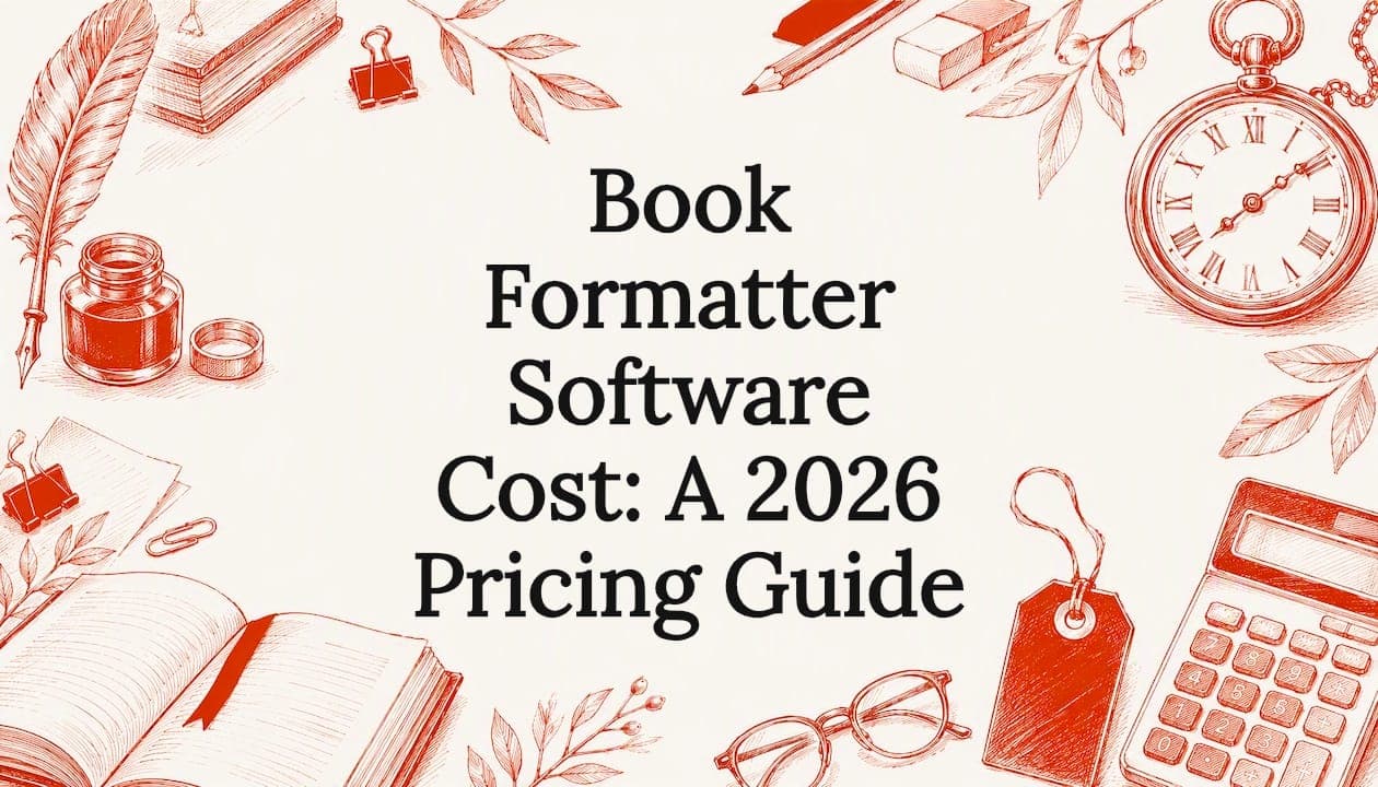 Book Formatter Software Cost: A 2026 Pricing Guide