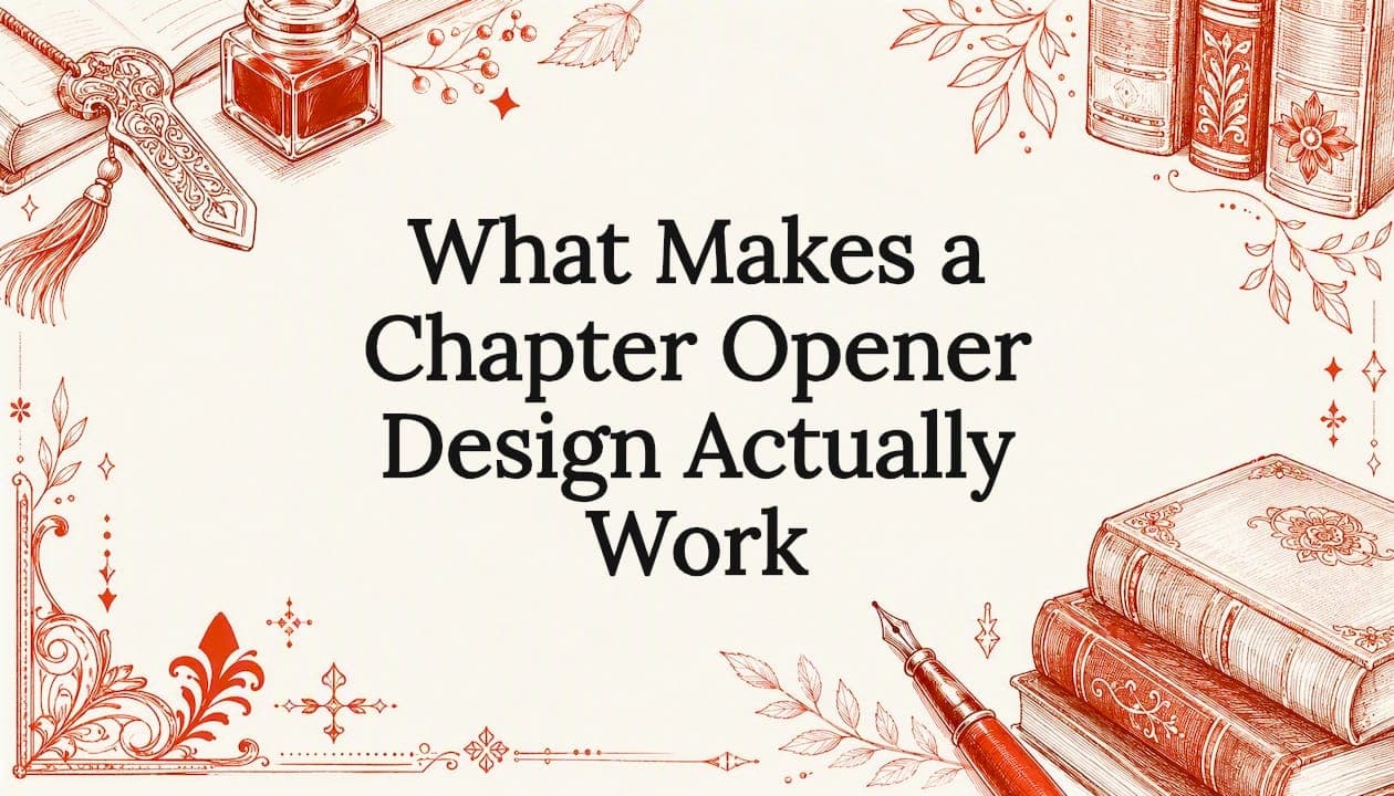 What Makes a Chapter Opener Design Actually Work
