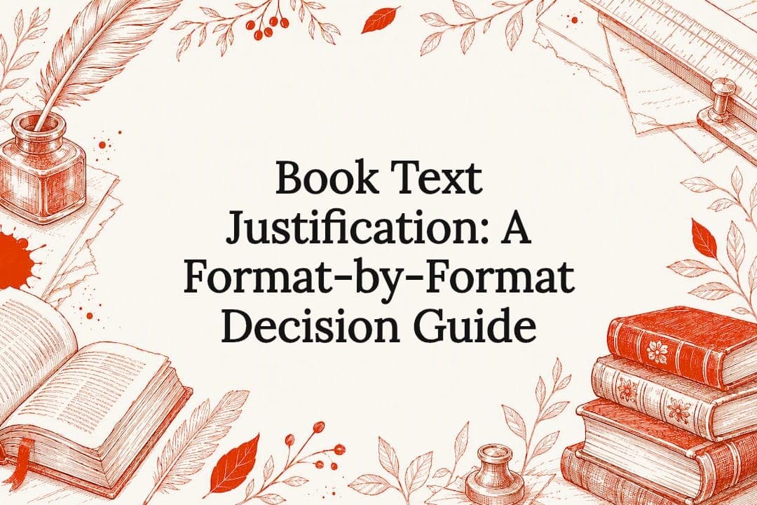 Book Text Justification: A Format-by-Format Decision Guide
