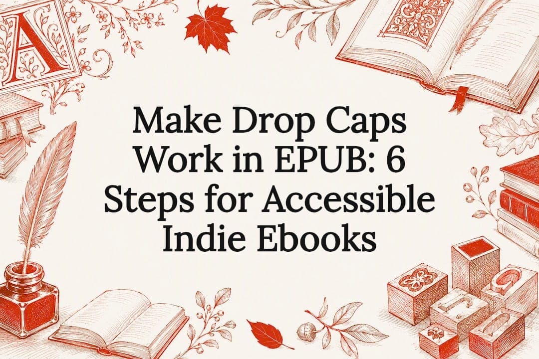 Make Drop Caps Work in EPUB: 6 Steps for Accessible Indie Ebooks