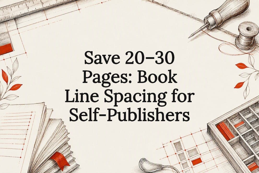 Save 20–30 Pages: Book Line Spacing for Self-Publishers