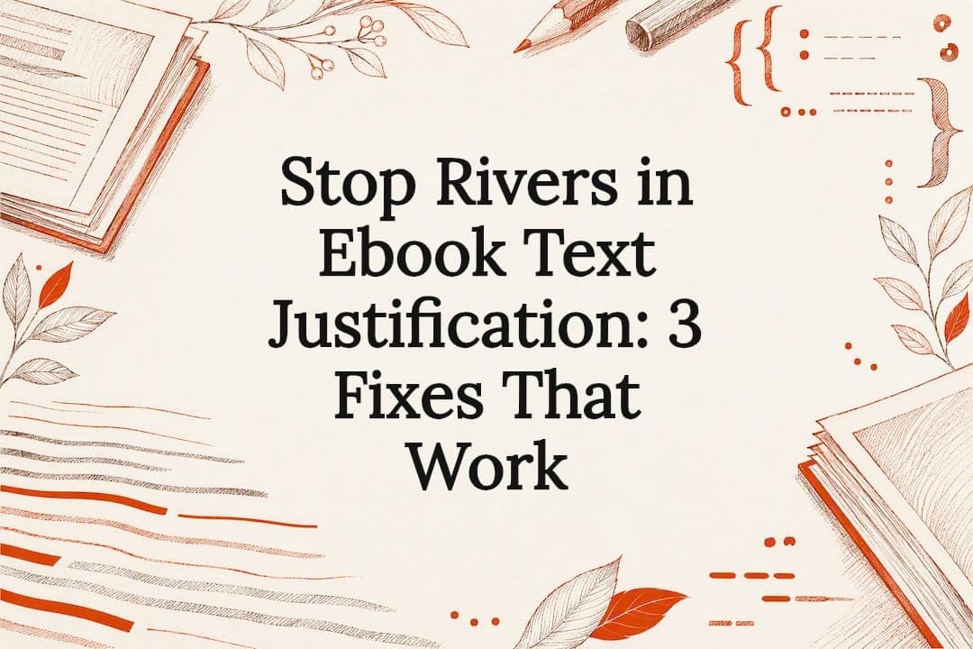 Stop Rivers in Ebook Text Justification: 3 Fixes That Work