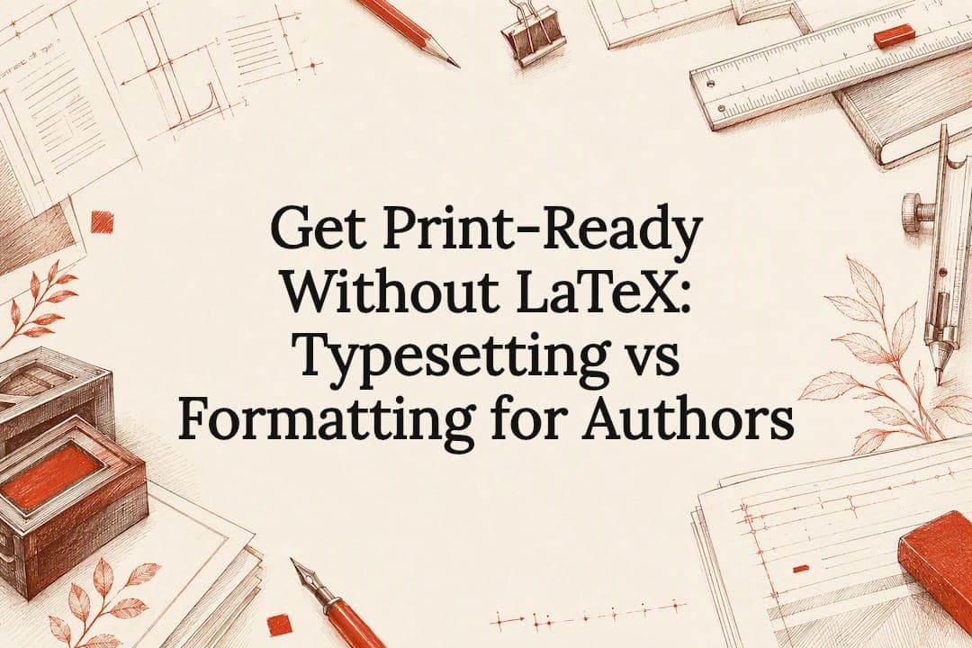 Get Print-Ready Without LaTeX: Typesetting vs Formatting for Authors