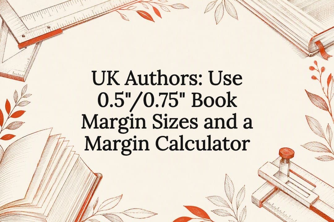 UK Authors: Use 0.5"/0.75" Book Margin Sizes and a Margin Calculator