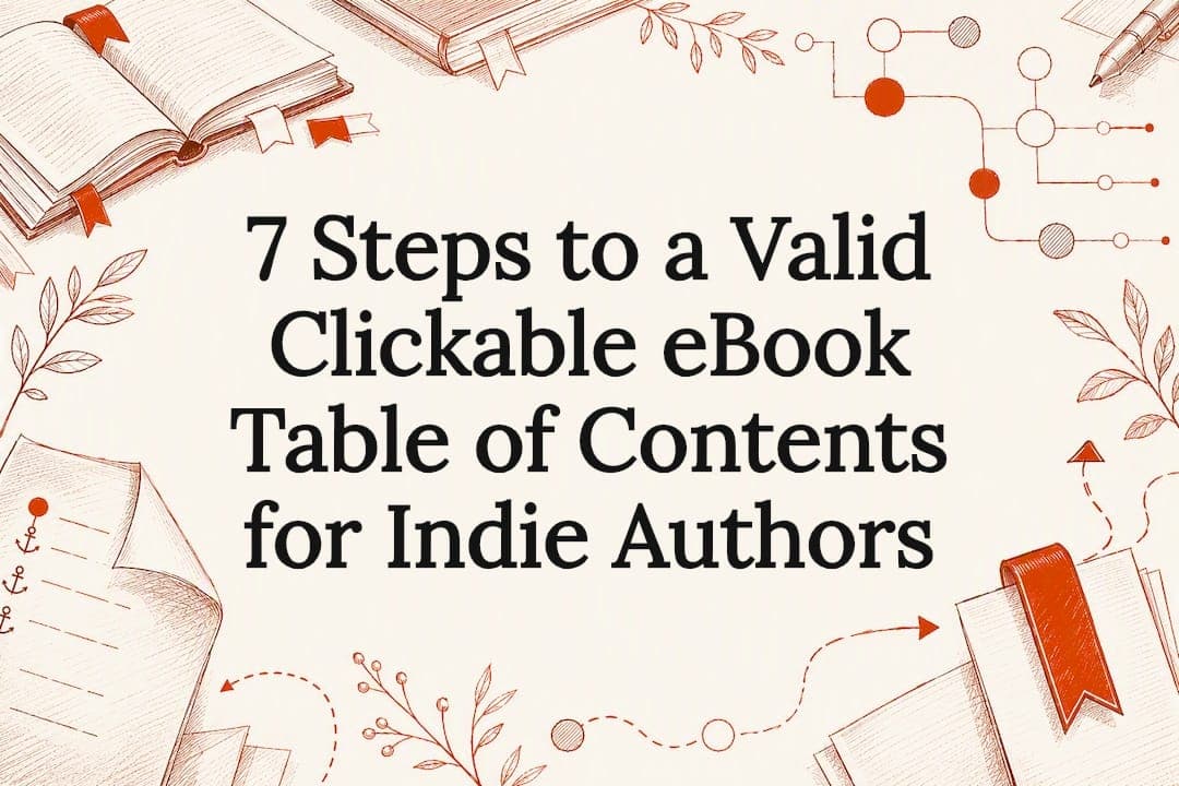 7 Steps to a Valid Clickable eBook Table of Contents for Indie Authors