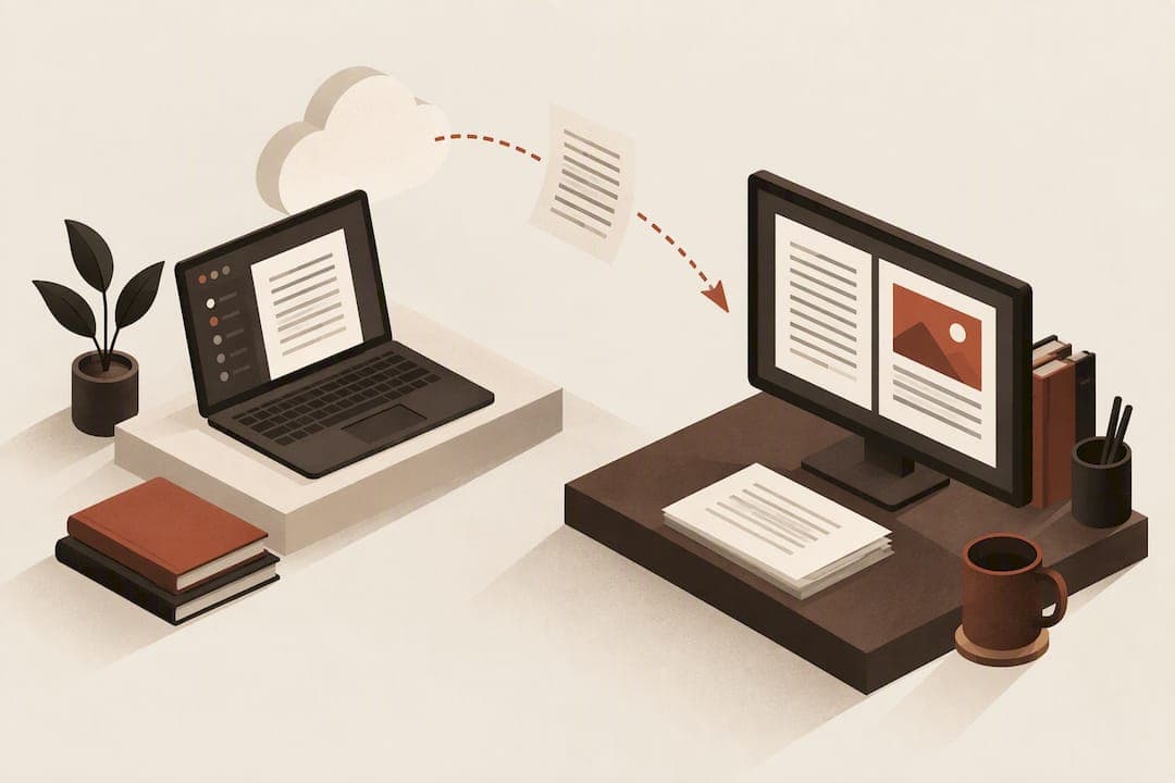 Cloud vs Desktop Formatting for Authors: Draft Online, Check Desktop